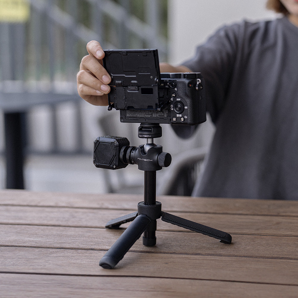 PGYTECH Mini trípode para cámara de escritorio pequeño trípode portátil  Vlogging trípode extensión poste selfie stick para cámara SLR DSLR